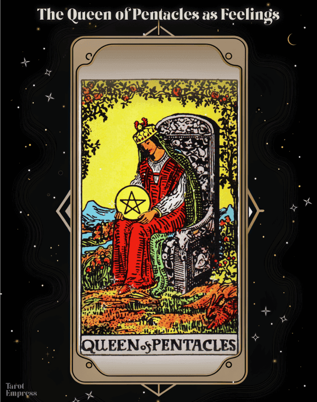 Queen of Pentacles Glyph Meaning Find Your True Love Path