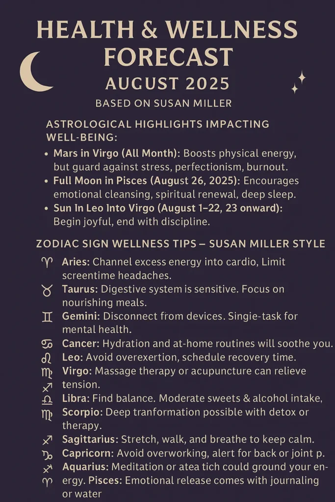 Susan Millers Leo Horoscope Monthly Key Dates Advice Revealed